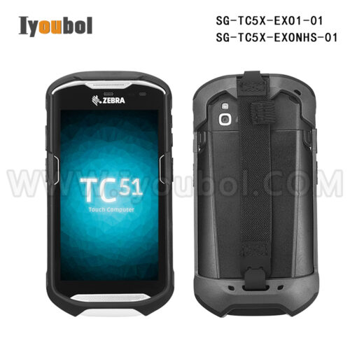 Protective Cover Rugged Boot with Hand Strap for Zebra TC51 TC52 TC56 TC57 TC52x TC57x (SG-TC5X-EXO1-01 )  ( SG-TC5X-EXONHS-01)