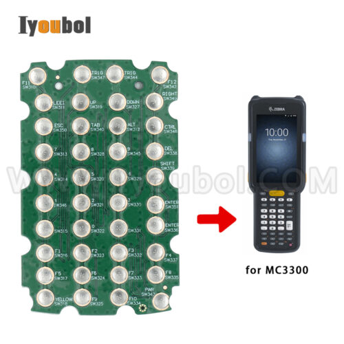 38-Key Keypad PCB for ZEBRA MC330K-G MC330M-G MC330K-R MC330M-R MC330K-S MC330M-S