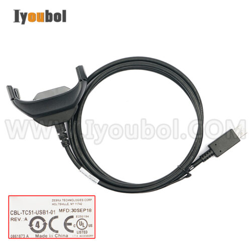 NO-OEM USB Cable (CBL-TC51-USB1-01) for ZEBRA TC51 TC510K TC52 TC56 TC57