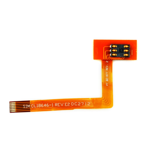 SIM Connector with flex cable （CL18646-1） Replacement for Zebra P4T