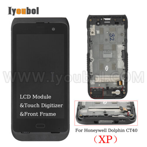 LCD with Touch with Front Replacement for Honeywell Dolphin CT40 XP