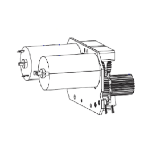 Ribbon Drive System ZE500 LH Series. This item is only for LH printers with ribbon drive motor 44197-102 currently installed. All parts included in this must be installed at the same time as a complete set. P1046696-137