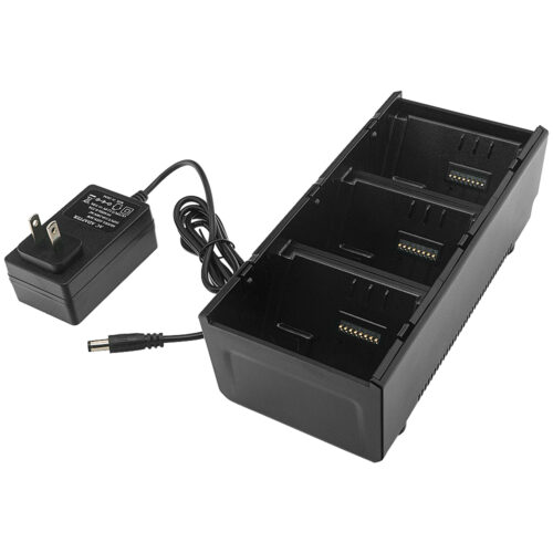 3-Slot Battery Charger Cradle with power supply for Zebra QLN220 QLN320 QLN420