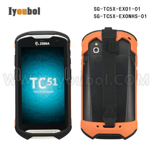 The Exoskeleton Rugged Boot with Hand Strap for Zebra TC51 TC52 TC56 TC57 TC52x TC57x (SG-TC5X-EXO1-01 )  ( SG-TC5X-EXONHS-01) (orange)