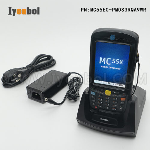 Zebra MC55E0-PM0S3RQA9WR(MC55X) and charging cable Fully Refurbished with Battery