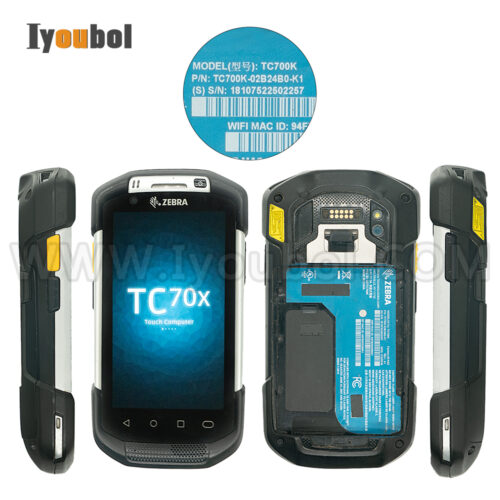 Zebra TC70X (TC700K-02B24B0-K1) and charging cable Fully Refurbished with Battery