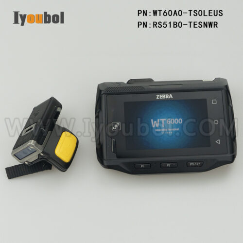 WT60A0-TS0LEUS and RS51B0-TESNWR Ring Scanner Kit – Fully Refurbished with New Battery and Wrist.