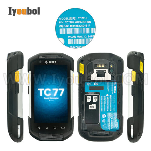 Zebra TC77 (TC77HL-52E24BD-CN) and charging cable Fully Refurbished with Battery