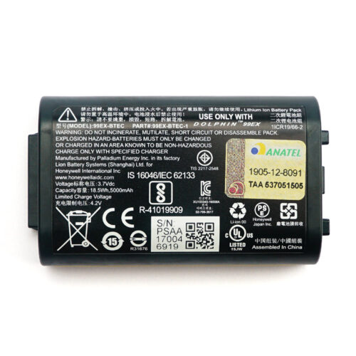 Battery for Honeywell Dolphin 99EX 99EXL03-00612XEH Dolphin 99GX